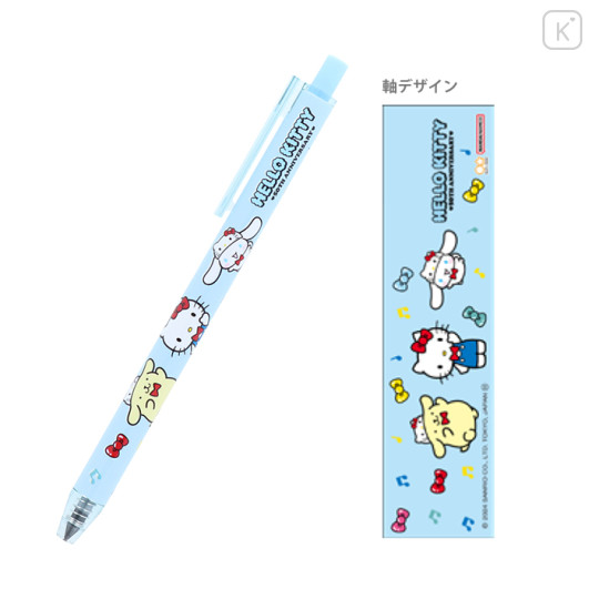 Japan Sanrio Metacil Light Knock Pencil - Characters / Hello Kitty 50th Anniversary Blue - 1