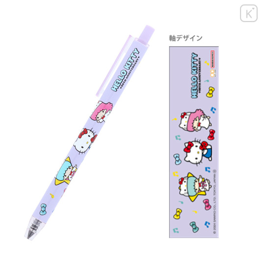 Japan Sanrio Metacil Light Knock Pencil - Characters / Hello Kitty 50th Anniversary Purple - 1