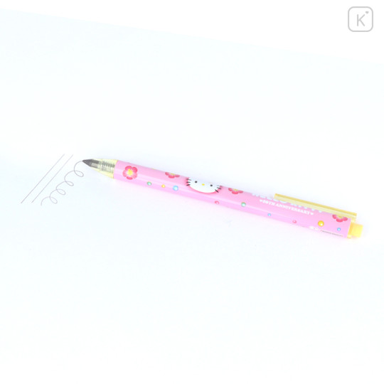 Japan Sanrio Metacil Light Knock Pencil - Hello Kitty 50th Anniversary Pink - 3