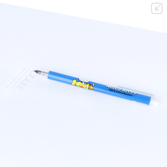 Japan Sanrio Metacil Light Knock Pencil - Hello Kitty 50th Anniversary Blue - 3