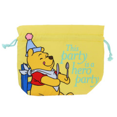 Japan Disney Drawstring Bag Insulation Pouch - Winnie the Pooh / Stories