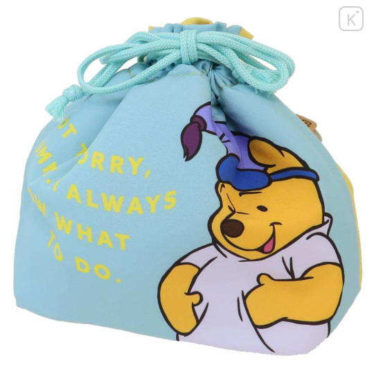 Japan Disney Drawstring Bag Insulation Pouch - Winnie the Pooh / Stories - 2