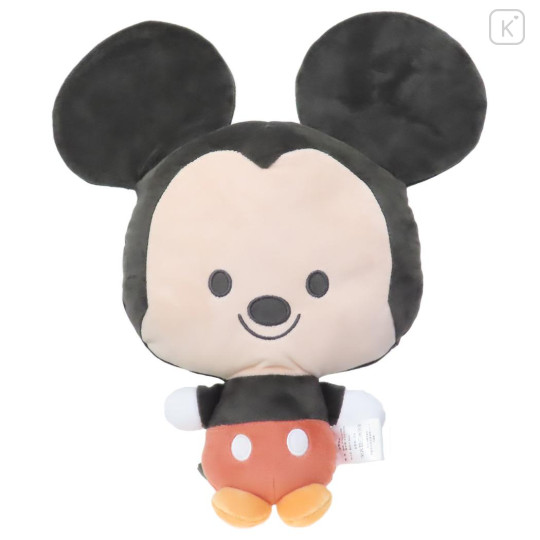 Japan Disney Cushion Plush - Mickey Mouse / Big Head - 1