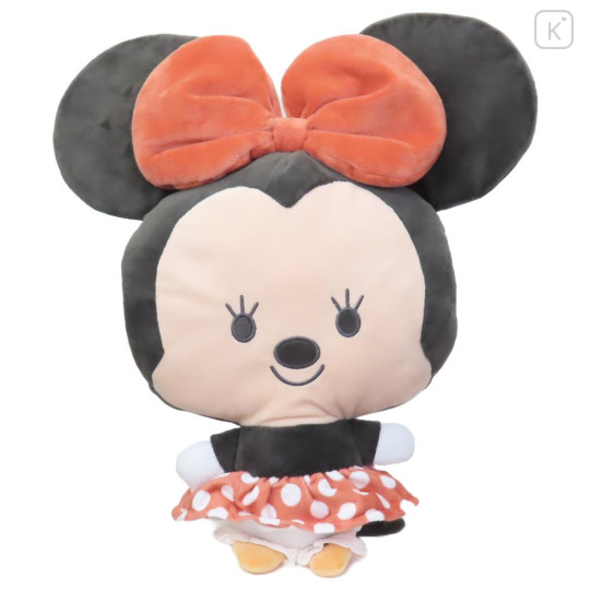 Japan Disney Cushion Plush - Minnie Mouse / Big Head - 1