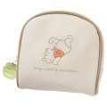 Japan Disney Round Pouch - Pooh / Beige - 1