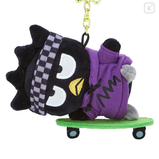 Japan Sanrio Original Mascot Holder - Badtz-maru / Skateboard - 2