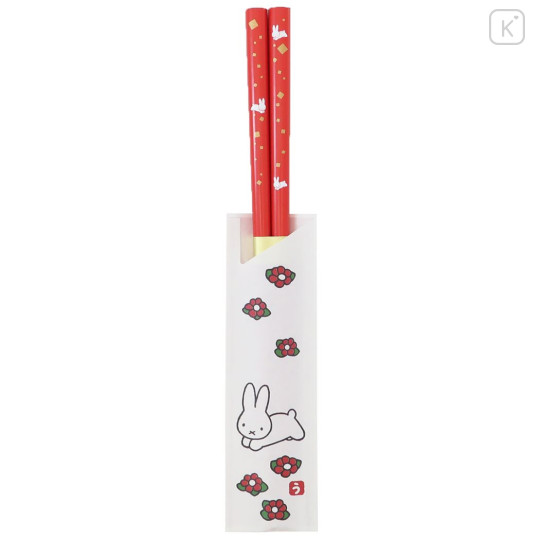 Japan Miffy Natural Wood Chopsticks 21cm - Red Japanese Style - 1