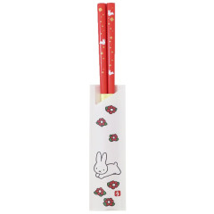 Japan Miffy Natural Wood Chopsticks 21cm - Red Japanese Style