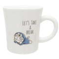 Japan Doraemon Porcelain Mug - Doraemon Take A Break - 1