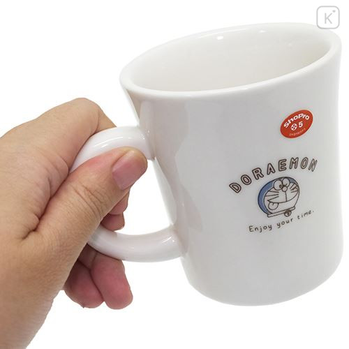 Japan Doraemon Porcelain Mug - Doraemon Take A Break - 2