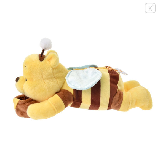 Japan Disney Store Fluffy Plush Pen Case - Pooh / Bee Honey Day - 2