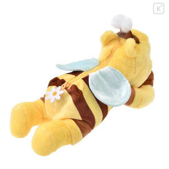 Japan Disney Store Fluffy Plush Pen Case - Pooh / Bee Honey Day - 3