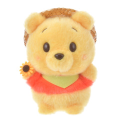Japan Disney Store Urupocha-chan Plush - Winnie The Pooh & Straw Hat