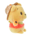 Japan Disney Store Urupocha-chan Plush - Winnie The Pooh & Straw Hat - 3