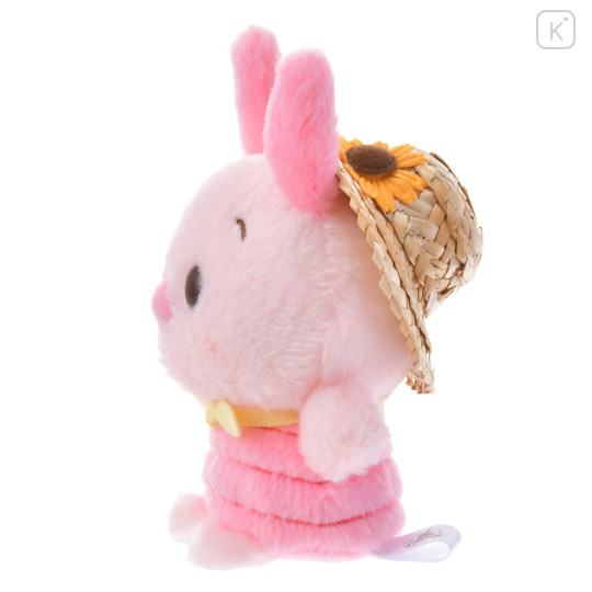 Japan Disney Store Urupocha-chan Plush - Piglet & Straw Hat - 2