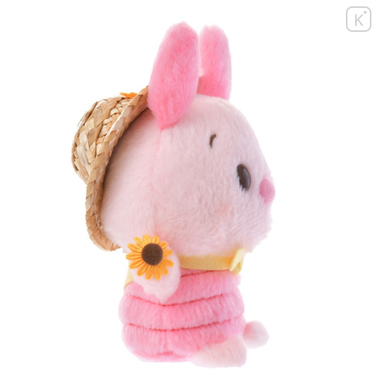 Japan Disney Store Urupocha-chan Plush - Piglet & Straw Hat - 3