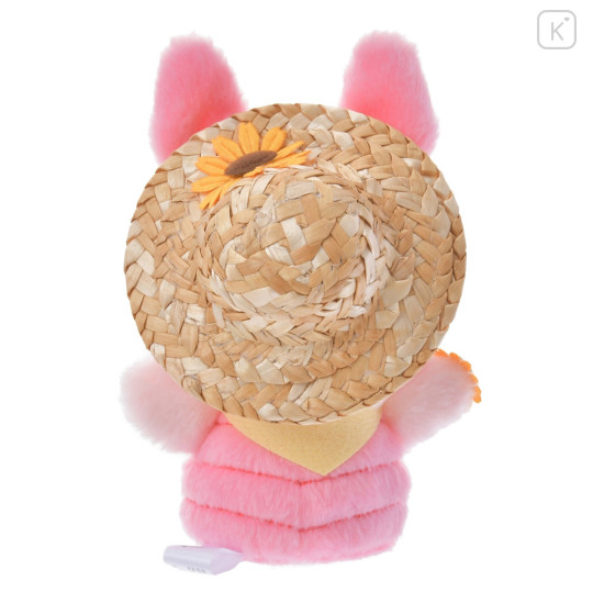 Japan Disney Store Urupocha-chan Plush - Piglet & Straw Hat - 4