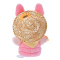 Japan Disney Store Urupocha-chan Plush - Piglet & Straw Hat - 4