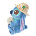 Japan Disney Store Fluffy Plush - Stitch & Straw Hat Ice Cream - 3