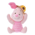 Japan Disney Store Fluffy Plush - Piglet & Straw Hat Sunflower - 1