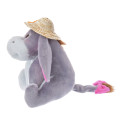 Japan Disney Store Fluffy Plush - Eeyore & Straw Hat Sunflower - 2