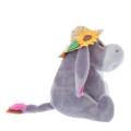 Japan Disney Store Fluffy Plush - Eeyore & Straw Hat Sunflower - 3