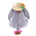 Japan Disney Store Fluffy Plush - Eeyore & Straw Hat Sunflower - 4