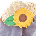 Japan Disney Store Fluffy Plush - Eeyore & Straw Hat Sunflower - 5