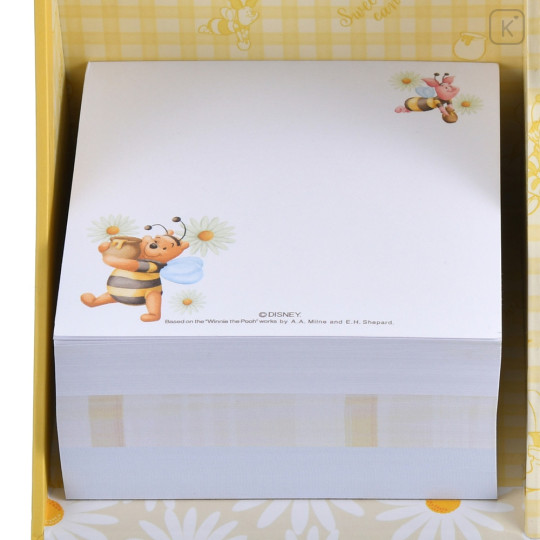 Japan Disney Store Sticky Notes & Memo Pad & Pen Stand - Pooh & Friends / Bee Honey Day - 5