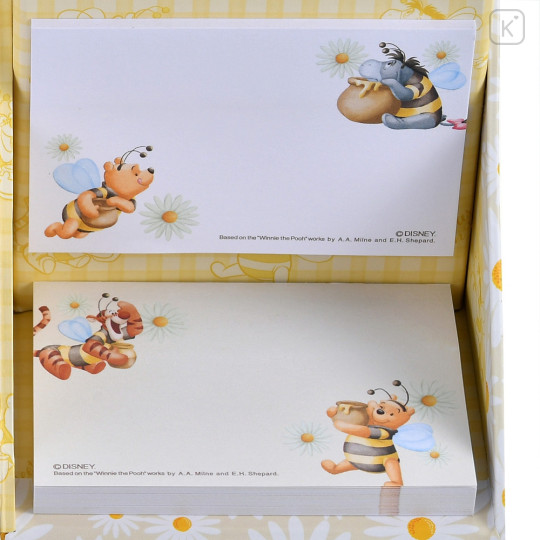 Japan Disney Store Sticky Notes & Memo Pad & Pen Stand - Pooh & Friends / Bee Honey Day - 6