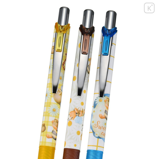 Japan Disney Store EnerGel Gel Pen 3pcs Set - Pooh & Friends / Bee Honey Day - 4