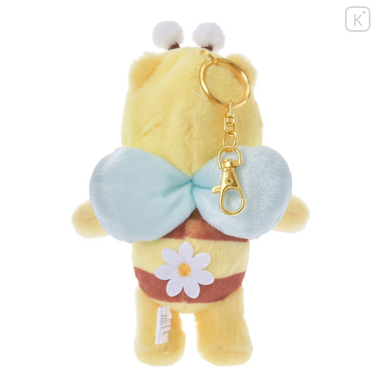 Japan Disney Store Fluffy Plush Keychain - Pooh / Bee Honey Day - 4