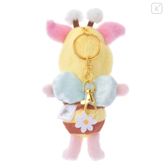 Japan Disney Store Fluffy Plush Keychain - Piglet / Bee Honey Day - 4