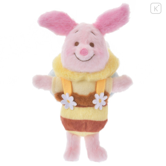 Japan Disney Store Fluffy Plush Keychain - Piglet / Bee Honey Day - 5