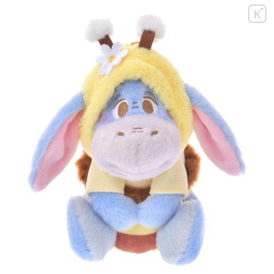 Japan Disney Store Fluffy Plush Keychain - Eeyore / Bee Honey Day - 1