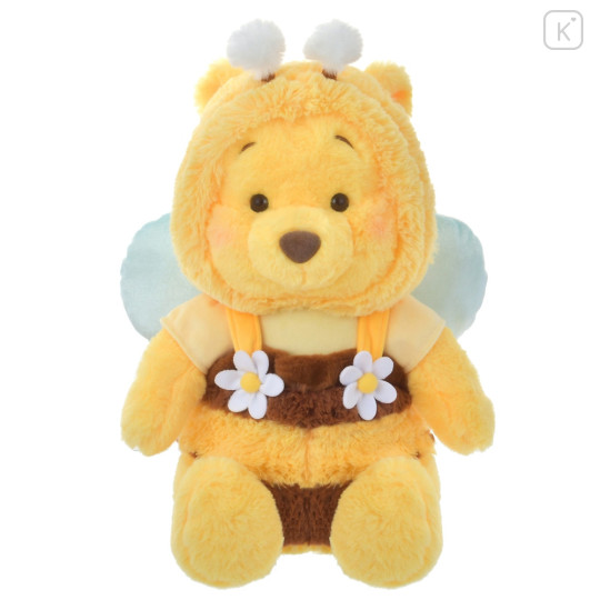 Japan Disney Store Fluffy Plush (M) - Pooh / Bee Honey Day - 1