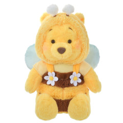 Japan Disney Store Fluffy Plush (M) - Pooh / Bee Honey Day