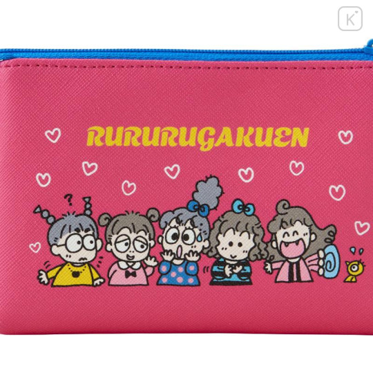 Japan Sanrio Flat Pouch - Rururugakuen / Retro Clear Cassette - 5