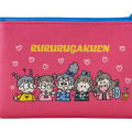 Japan Sanrio Flat Pouch - Rururugakuen / Retro Clear Cassette - 5