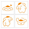 Japan Sanrio Mini Stamp - Pompompurin - 6