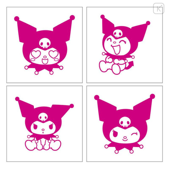 Japan Sanrio Mini Stamp - Kuromi - 6