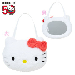 Japan Sanrio Plush Mirror - Hello Kitty 50th Anniversary