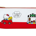 Japan Sanrio 3 Pocket Boat-shaped Pouch - Hello Kitty 50th Anniversary - 5