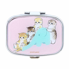 Japan Mofusand Compact Mirror Case - Sliding Cat Nyan