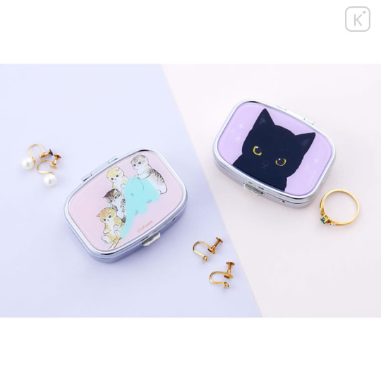 Japan Mofusand Compact Mirror Case - Sliding Cat Nyan - 2