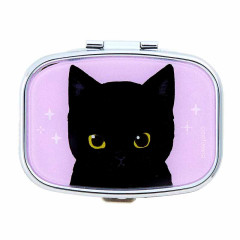 Japan Mofusand Compact Mirror Case - Black Cat Nyan