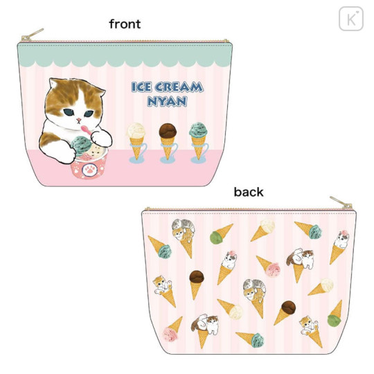 Japan Mofusand Cotton Pouch - Ice Cream Cat Nyan - 1