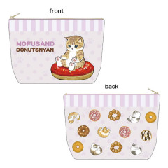 Japan Mofusand Cotton Pouch - Donuts Cat Nyan