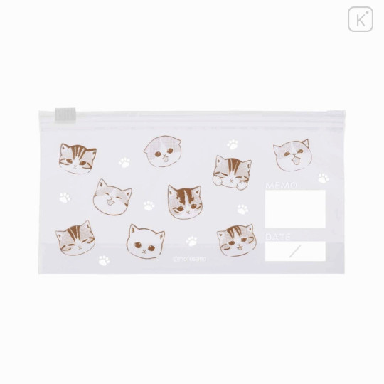 Japan Mofusand Slide Zipper Storage Bag 10pcs - Cat - 5