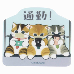 Japan Mofusand Vinyl Sticker - Commuting Cat Nyan